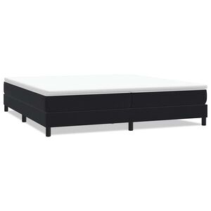 vidaXL Sommier à lattes de lit sans matelas noir 200x220 cm velours