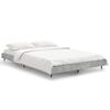 vidaXL Cadre de lit sans matelas gris béton 120x190 cm