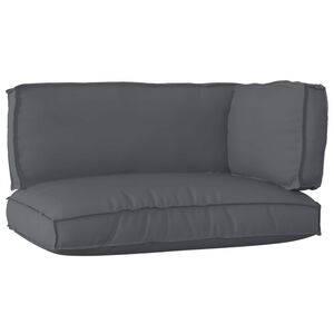 vidaXL Set de coussins de palette Tissu Oxford Anthracite