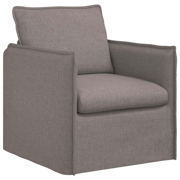 vidaXL Ensemble de Canap&eacute;s 2 pcs Taupe 196 x 82 x 85 cm tissu