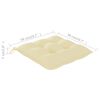vidaXL Chaises de jardin lot de 8 et coussins blanc cr&egrave;me Teck solide