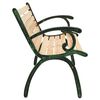 vidaXL Banc de jardin 123 cm fonte et bois de sapin massif