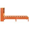 vidaXL Lit biblioth&egrave;que sans matelas cire marron 90x200 cm pin massif
