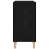 vidaXL Buffet Ch&ecirc;ne noir 103,5 x 35 x 70 cm Bois d'ing&eacute;nierie