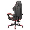 vidaXL Fauteuil de jeux vid&eacute;o Noir et rouge Similicuir