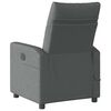 vidaXL Fauteuil inclinable de massage en tissu gris fonc&eacute;