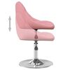 vidaXL Chaises pivotantes &agrave; manger lot de 2 Rose Velours