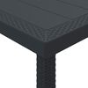 vidaXL Table de jardin pour repas Anthracite 200 x 100 x 73 cm