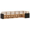vidaXL Ensemble de canap&eacute; d'angle 6 pcs Naturel Bois d'Acacia Massif