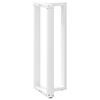 vidaXL Pieds de table de bar en forme de T, 2 pi&egrave;ces, blanc, 40 x 35 x (110-111) cm, acier
