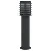 vidaXL Lampadaire d'ext&eacute;rieur noir 60 cm acier inoxydable