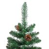vidaXL Sapin de No&euml;l mince Vert 180 cm PVC et bois de pin massif