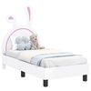 vidaXL Cadre de lit pour tout-petit avec tête de lit Blanc 70 x 140 cm
