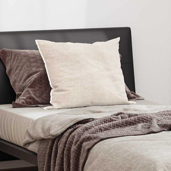 vidaXL Oreiller avec oreiller Blanc Coton et polyester