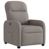 vidaXL Fauteuil inclinable &eacute;lectrique Taupe Tissu