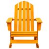 vidaXL Chaise à bascule de jardin Adirondack bois de sapin orange