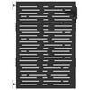 vidaXL Porte de Jardin 85 x 150 cm Noir Verrouillable