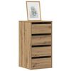 vidaXL Commode d'angle ch&ecirc;ne artisanal 40x41x76 cm bois d'ing&eacute;nierie