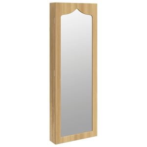 vidaXL Armoire &agrave; bijoux avec miroir murale 37,5x10x106 cm