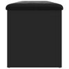 vidaXL Banc de rangement noir 102x42x45 cm bois d'ing&eacute;nierie