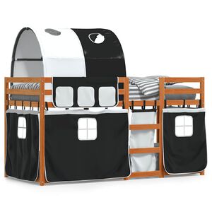 vidaXL Lit superpos&eacute; sans matelas 90x200 cm bois de pin massif