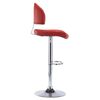 vidaXL Tabourets de bar lot de 2 rouge bordeaux similicuir