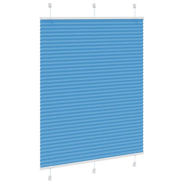 vidaXL Store plissé bleu 110x100 cm largeur du tissu 109,4cm polyester