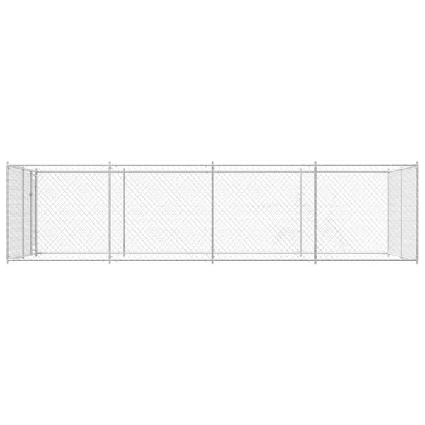 vidaXL Chenil extérieur pour chiens 7,6 x 3,8 x 1,9 m
