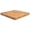 vidaXL Dessus de table carr&eacute; Marron clair 50x50x4 cm Bois ch&ecirc;ne trait&eacute;