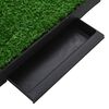 vidaXL Tapis pour animaux 2 pcs avec plateau et gazon artificiel Vert