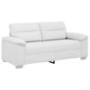 vidaXL Canap&eacute; 2 places blanc 180x81x84 cm en similicuir