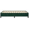 vidaXL Cadre de lit sans matelas vert fonc&eacute; 120x190 cm velours