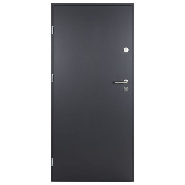 vidaXL Porte d'entr&eacute;e anthracite 100x200 cm aluminium