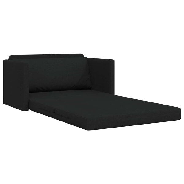 vidaXL Canap&eacute;-Lit 110cm Noir tissu