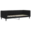 vidaXL Lit de jour avec gigogne et matelas noir 90x200 cm velours