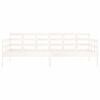 vidaXL Lit de jour sans matelas blanc bois de pin massif 90x190 cm