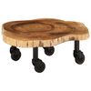vidaXL Table basse bois d'acacia massif 60x55x25 cm