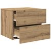 vidaXL Cabinet de chevet 2 pcs Ch&ecirc;ne artisanal 50 x 39 x 41 cm
