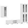 vidaXL Ensemble meuble TV FLORIN 3 pcs Blanc brillant