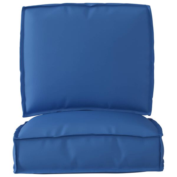 vidaXL Set de coussins de palette 2 pcs Bleu royal Tissu Oxford