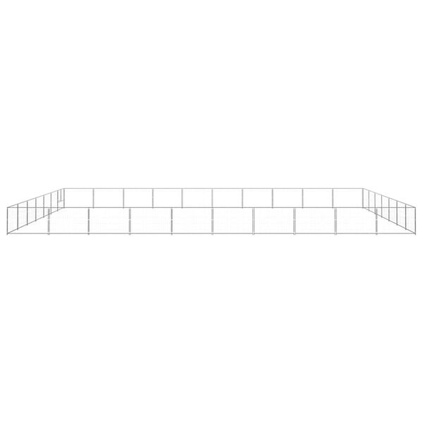 vidaXL Chenil Argent&eacute; 70 m&sup2; Acier