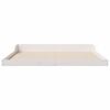 vidaXL Cadre de lit Blanc 200 x 200 cm Pin massif