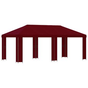 vidaXL Abri de jardin 6 x 3 m Bordeaux Polyester et Acier 190 gsm