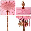 vidaXL Parasol balinais avec base Rose 215 x 215 x 260 cm