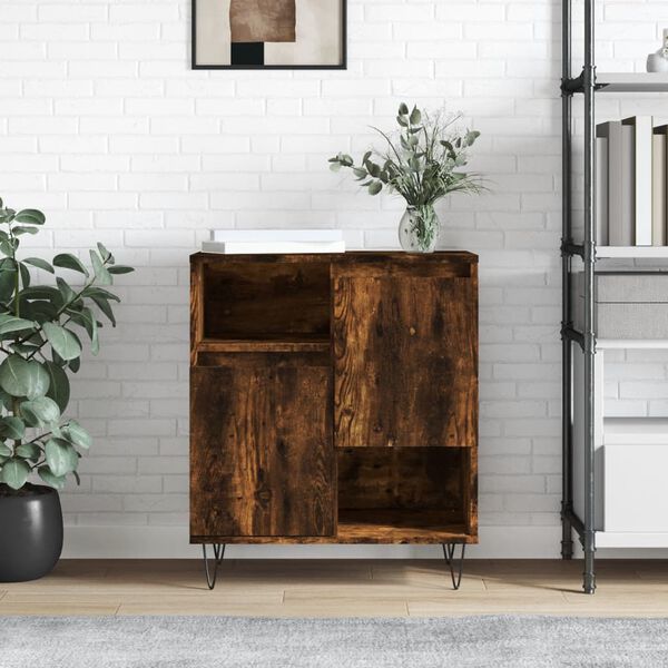 vidaXL Buffet Ch&ecirc;ne fum&eacute; 60x35x70 cm Bois d'ing&eacute;nierie