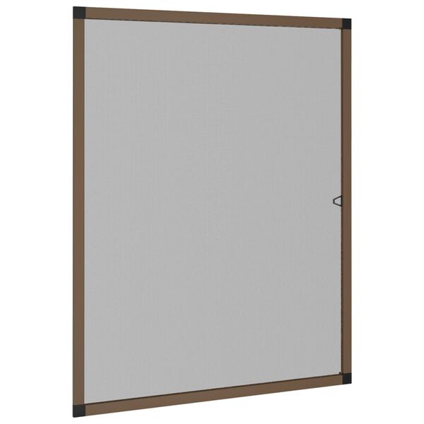vidaXL Moustiquaire pour fen&ecirc;tres Marron 80x100 cm