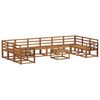 vidaXL Ensemble de canap&eacute;s d'ext&eacute;rieur 11 pcs Naturel