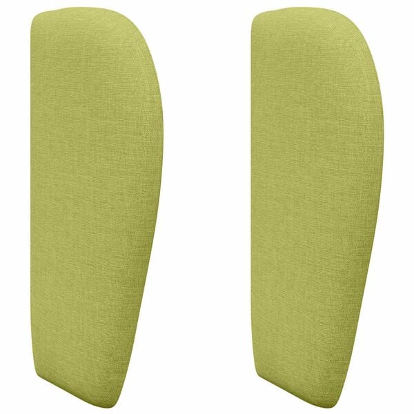 vidaXL Oreille de t&ecirc;te de lit Vert 40 x 23 x 6 cm tissu