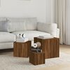 vidaXL Tables d'appoint 3 pcs Chêne marron Bois d'ingénierie