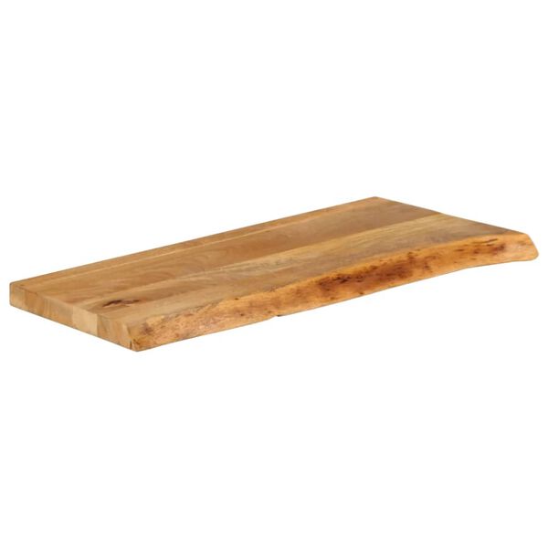 vidaXL Dessus de table à bord vivant 90x30x2,5 cm bois massif manguier